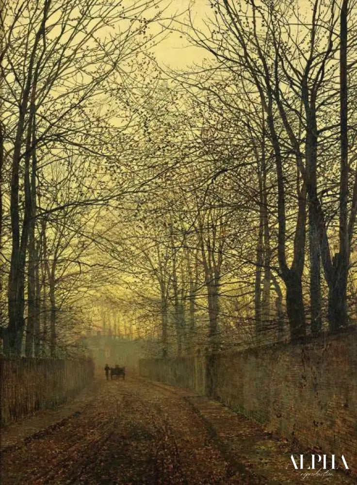 Octobre Or - John atkinson grimshaw - Reproductions de tableaux et peintures haut de gamme