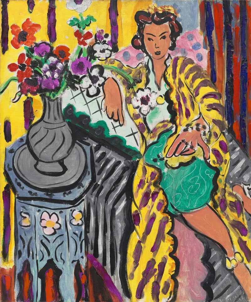 Sarı Pers Elbisesiyle Odalisque - Henri Matisse
