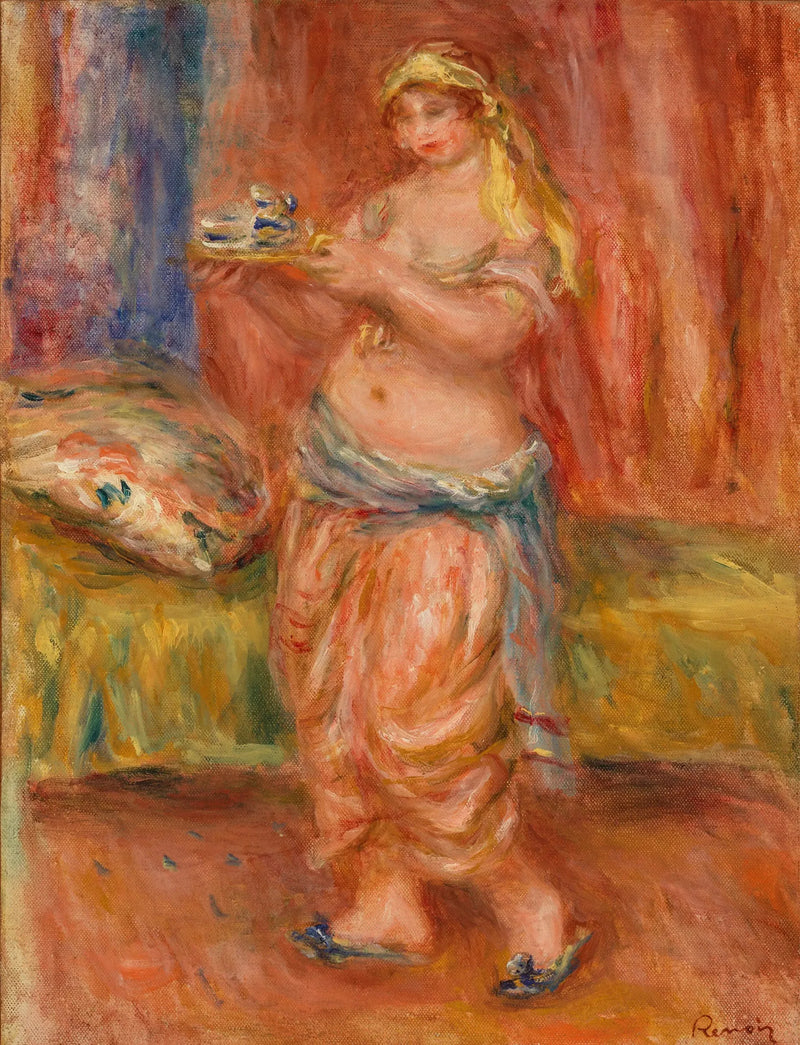 Çaydanlıklı Odalisque - Pierre-Auguste Renoir