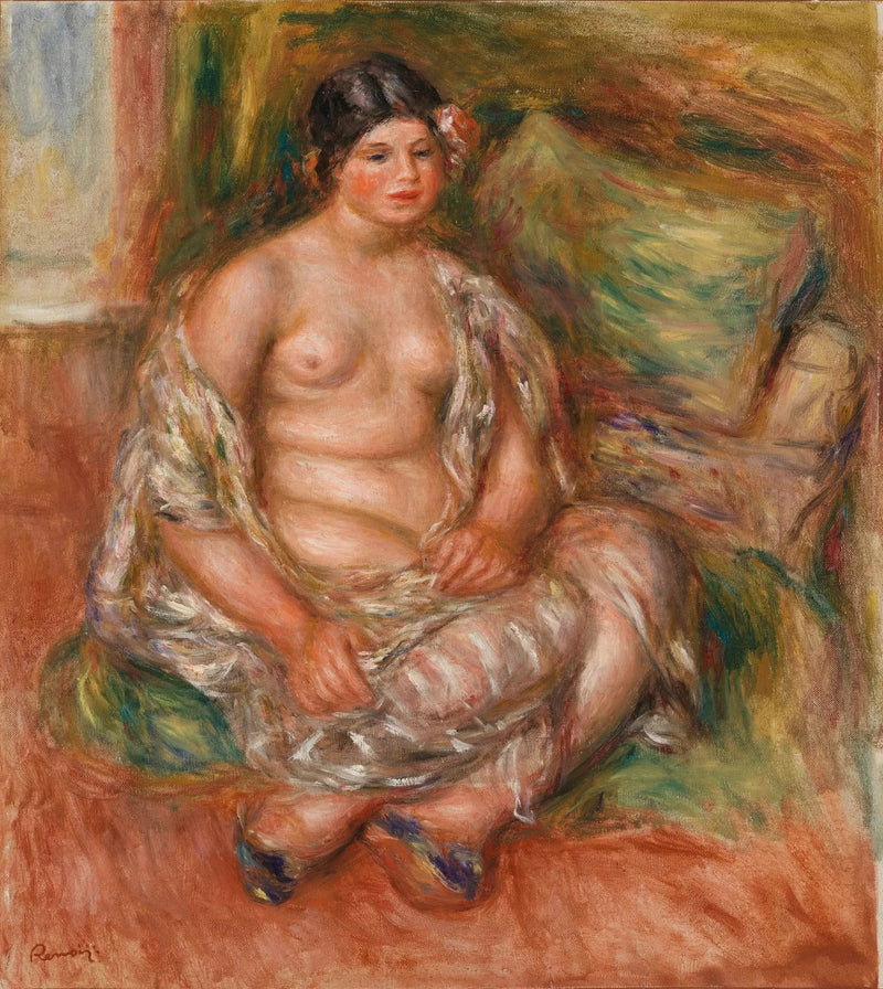 Oturan Odalisque (Oturan Odalisque) - Pierre-Auguste Renoir