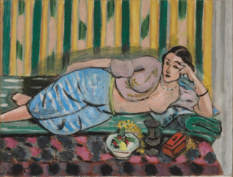 Kırmızı kutulu Odalisque - Henri Matisse