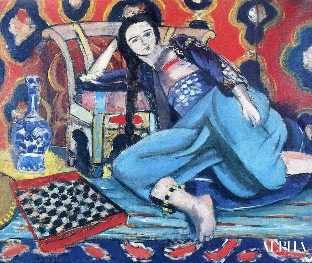 Odalisque avec une chaise turque - Matisse - Reproductions de tableaux et peintures haut de gamme