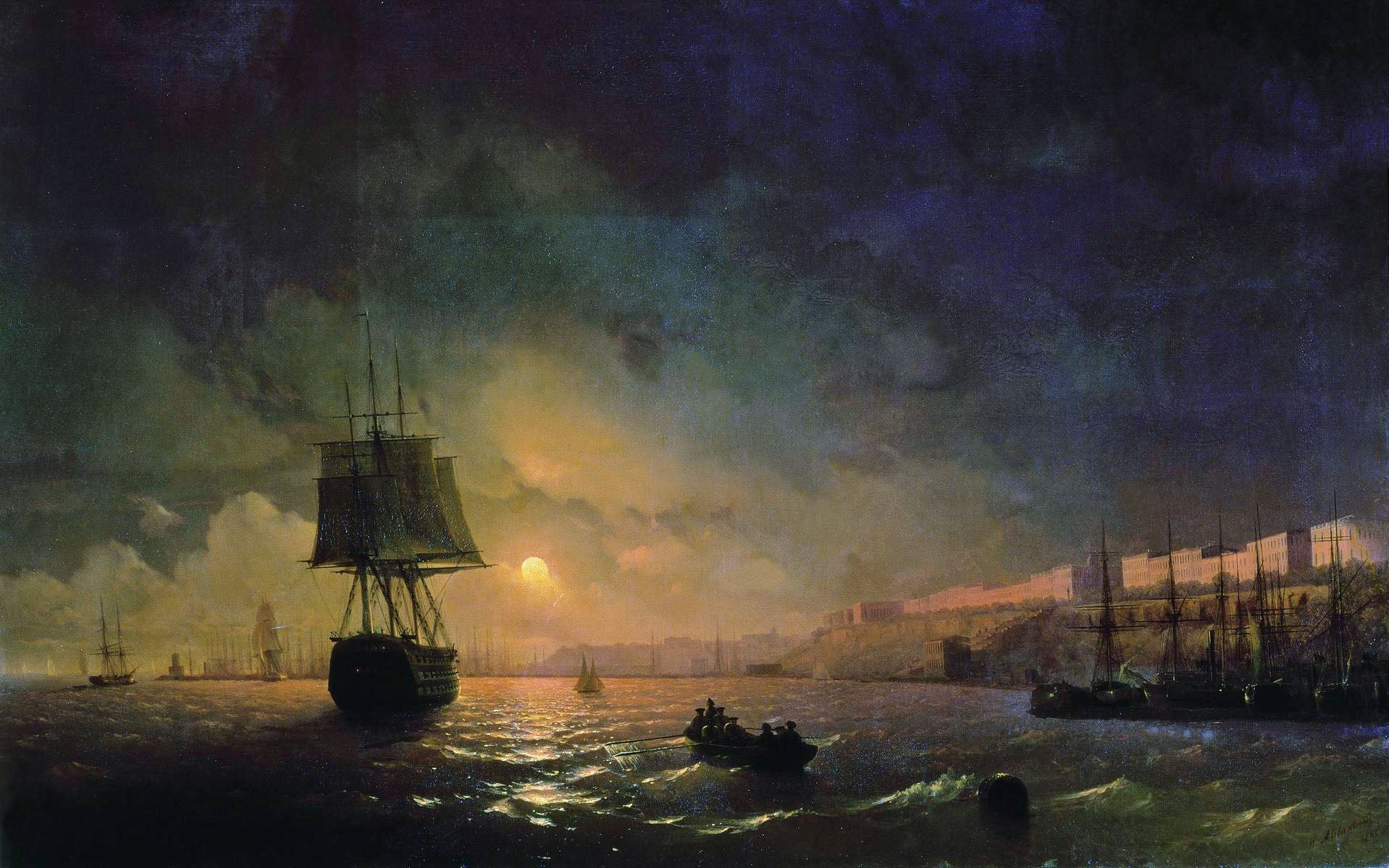 Odessa au clair de lune - Ivan Aïvazovski
