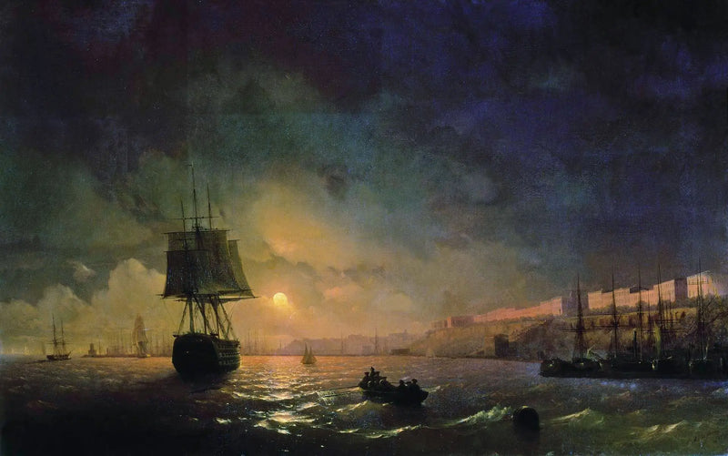 Odessa Ay Işığında - Ivan Aïvazovski
