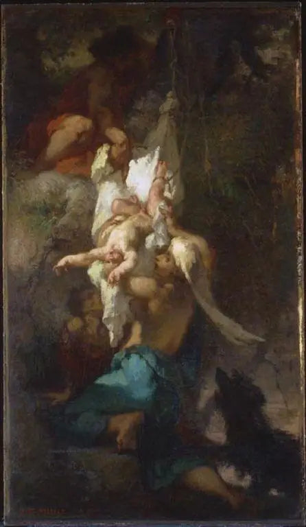 Oedipus Ağacın Altından İndi - Jean-François Millet
