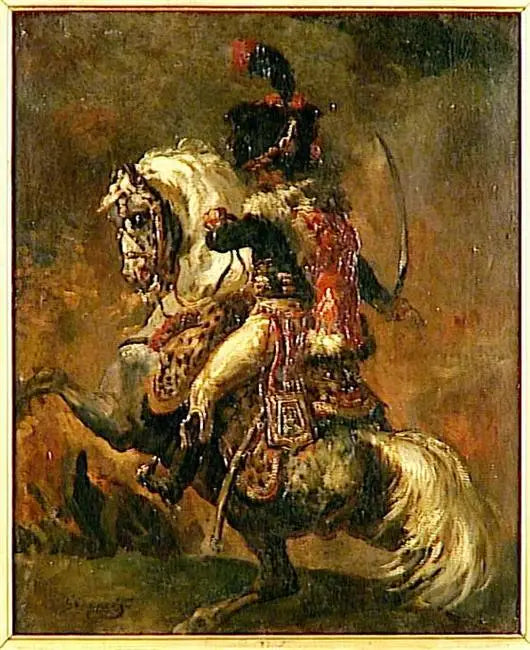 İmparatorluk Muhafızları Süvari Subayı Saldırıya Geçiyor - Théodore Géricault