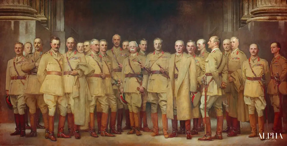 Officiers généraux de la Première Guerre mondiale - John Singer Sargent - Reproductions de tableaux et peintures haut de gamme