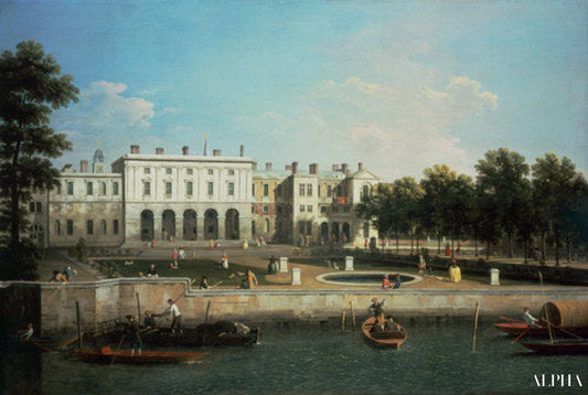 Old Somerset House depuis la Tamise - Canal Giovanni Antonio - Reproductions de tableaux et peintures haut de gamme