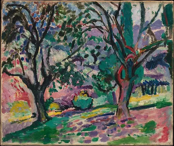 Reproduction du tableau « Oliviers à Collioure - Henri Matisse » par Alpha Reproduction en peinture à l’huile