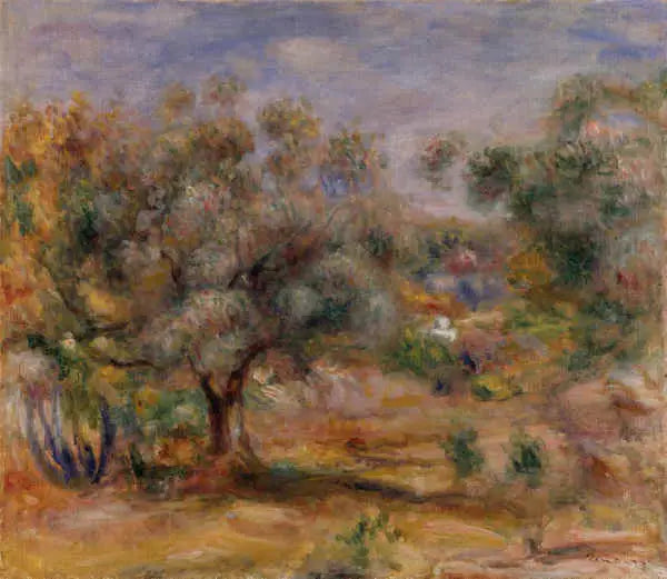 Collettes Bahçesindeki Zeytin Ağaçları - Pierre-Auguste Renoir