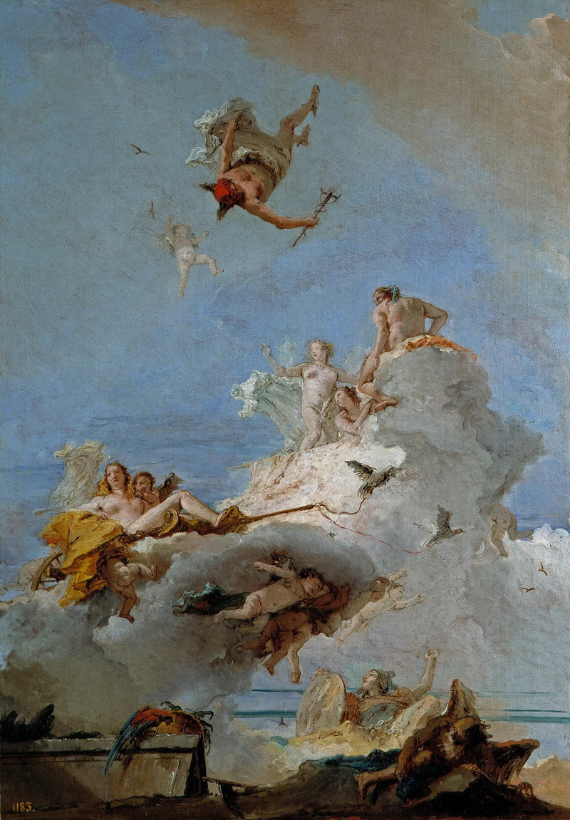 Olympe veya Venüs'ün Zaferi - Giovanni Battista Tiepolo