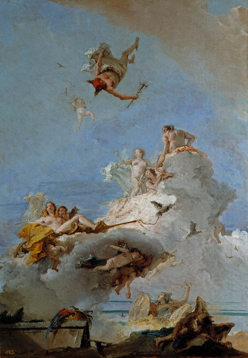 Olympe veya Venüs'ün Zaferi - Giovanni Battista Tiepolo