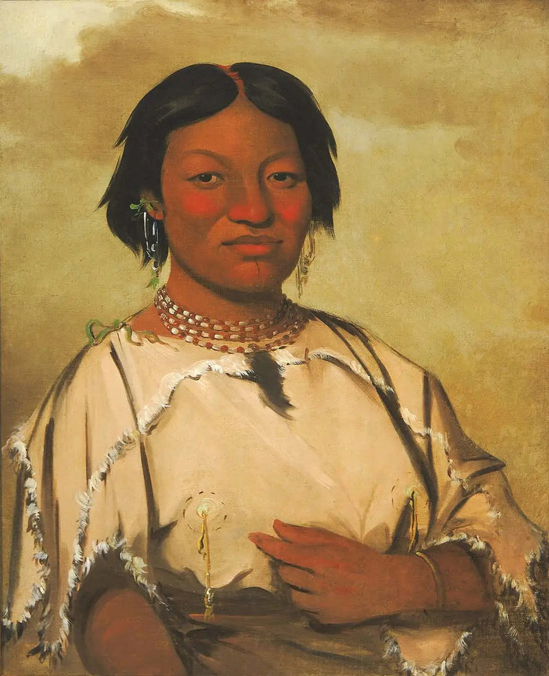 Oó-je-en-á-he-a, Ayının mağarasındaki kadını gören - George Catlin