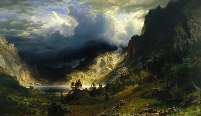 Rocky Dağlarındaki Fırtına - Albert Bierstadt