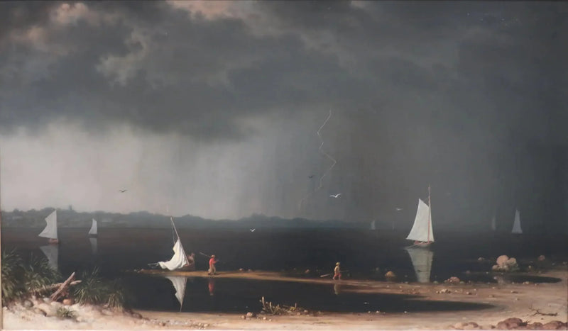 Narragansett Körfezi Üzerinde Fırtına - Martin Johnson Heade