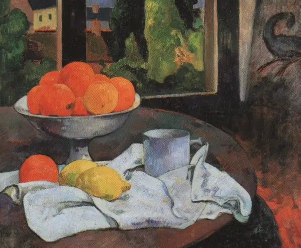 Pont-Aven Manzaralı Portakal ve Limonlar - Paul Gauguin
