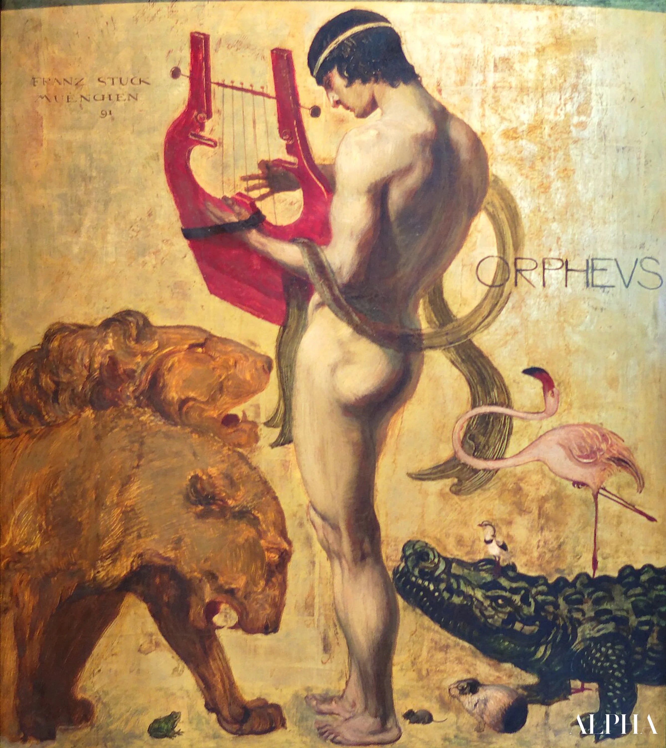Reproduction du tableau « Orphée - Franz Von Stuck » par Alpha Reproduction en peinture à l’huile