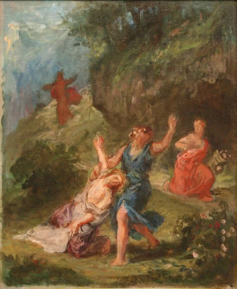 Orpheus'un Eurydice'yi Kurtarması - Eugène Delacroix