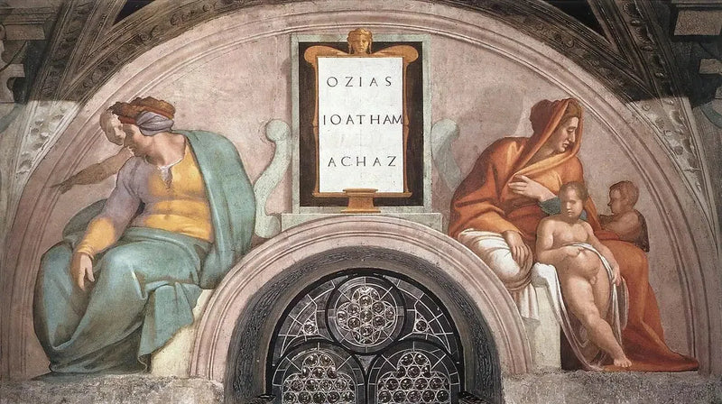 Osias, Joatham ve Ahaz - Michelangelo