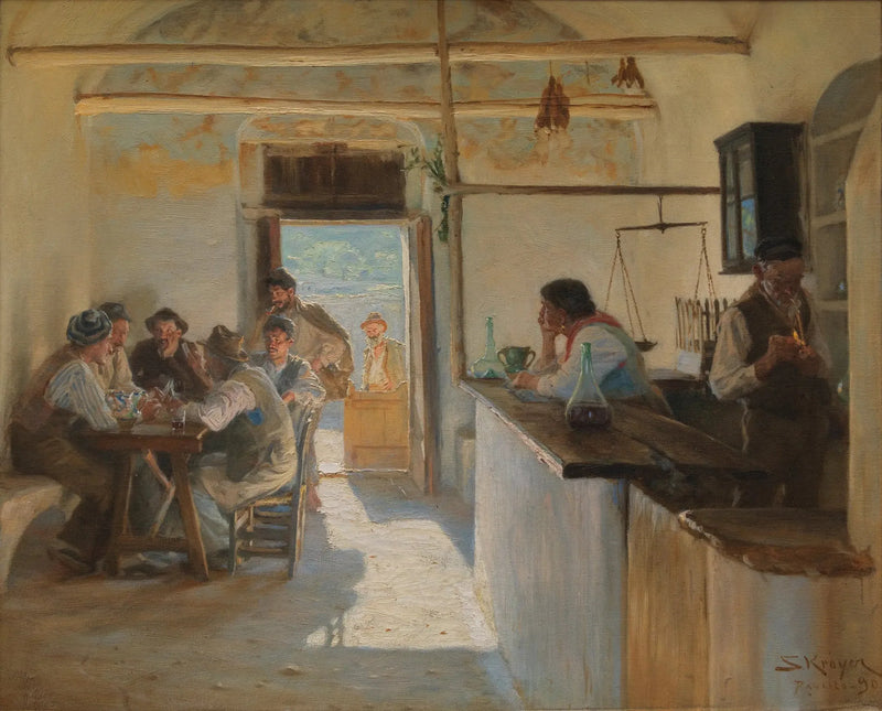 Ravello'daki Osteria. - Peder Severin Krøyer