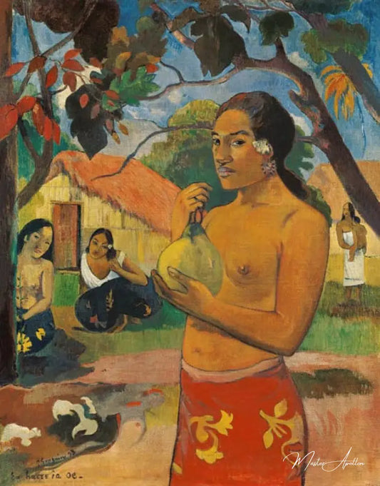 Où vas-tu ? - Paul Gauguin - Reproductions de tableaux et peintures haut de gamme