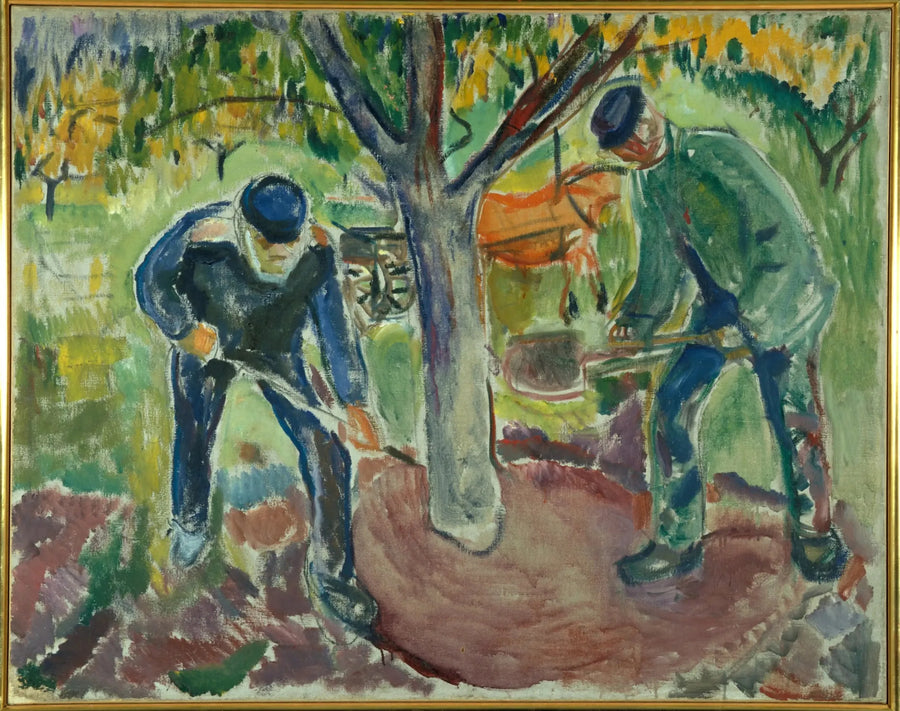 Bahçedeki İşçiler - Edvard Munch