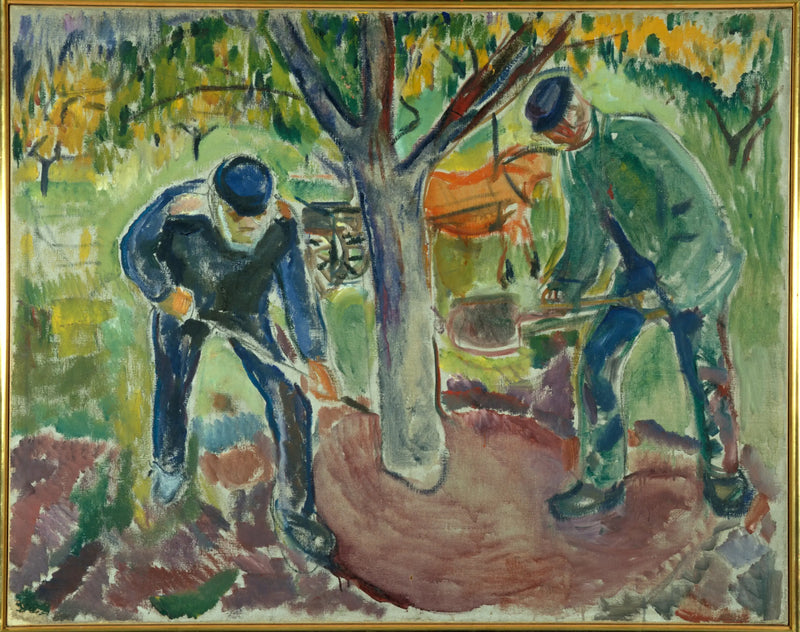 Bahçedeki İşçiler - Edvard Munch