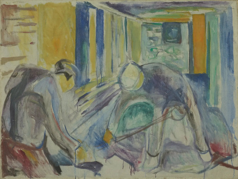 İnşaat İşçileri Stüdyoda - Edvard Munch
