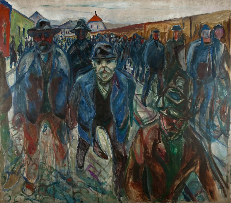 Dönüş yolundaki İşçiler - Edvard Munch
