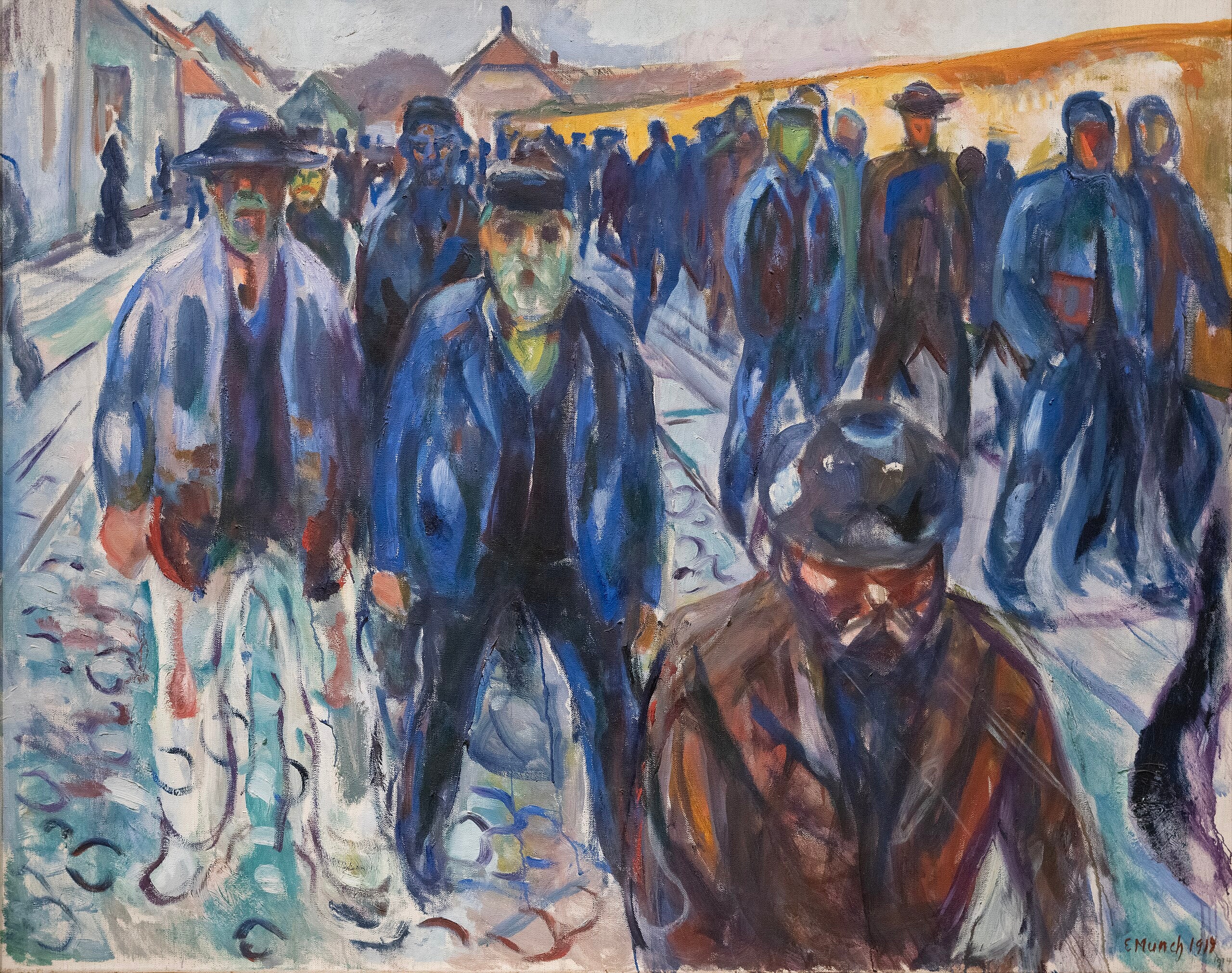 Dönüş Yolu Üzerindeki İşçiler - Edvard Munch