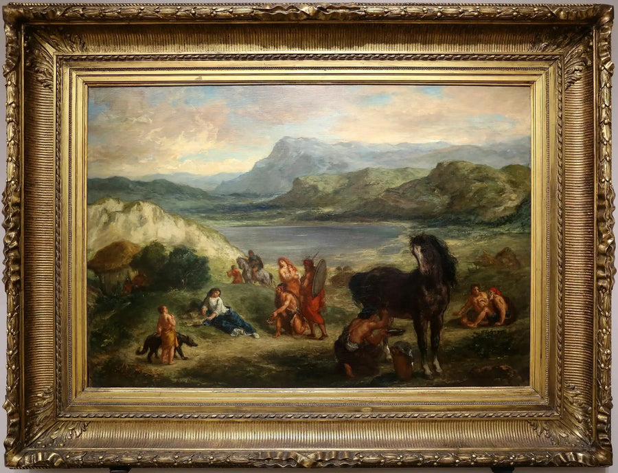 İskitler Arasında Ovide - Eugène Delacroix