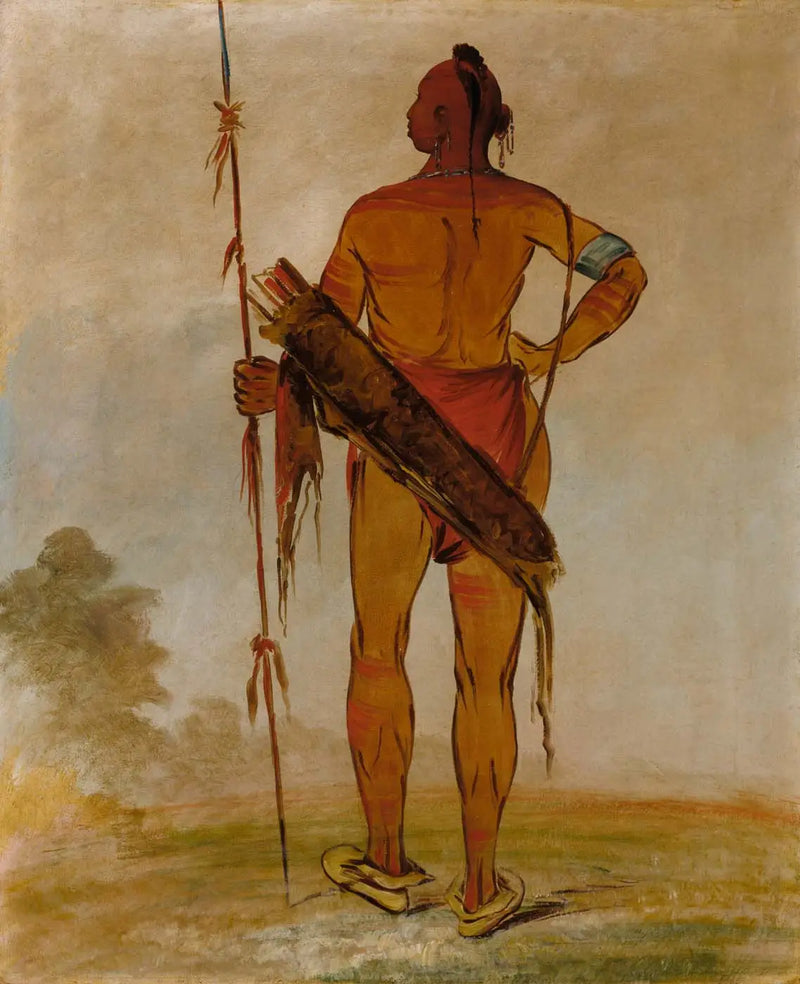 Pa-hú-sha, Beyaz Saçlı, Genç, çete lideri - George Catlin