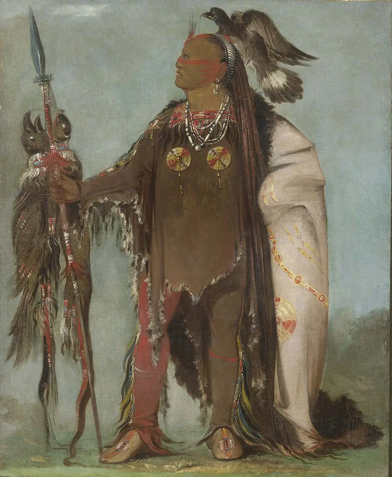 Pa-rís-ka-róo-pa, İki karga, bir çete lideri - George Catlin