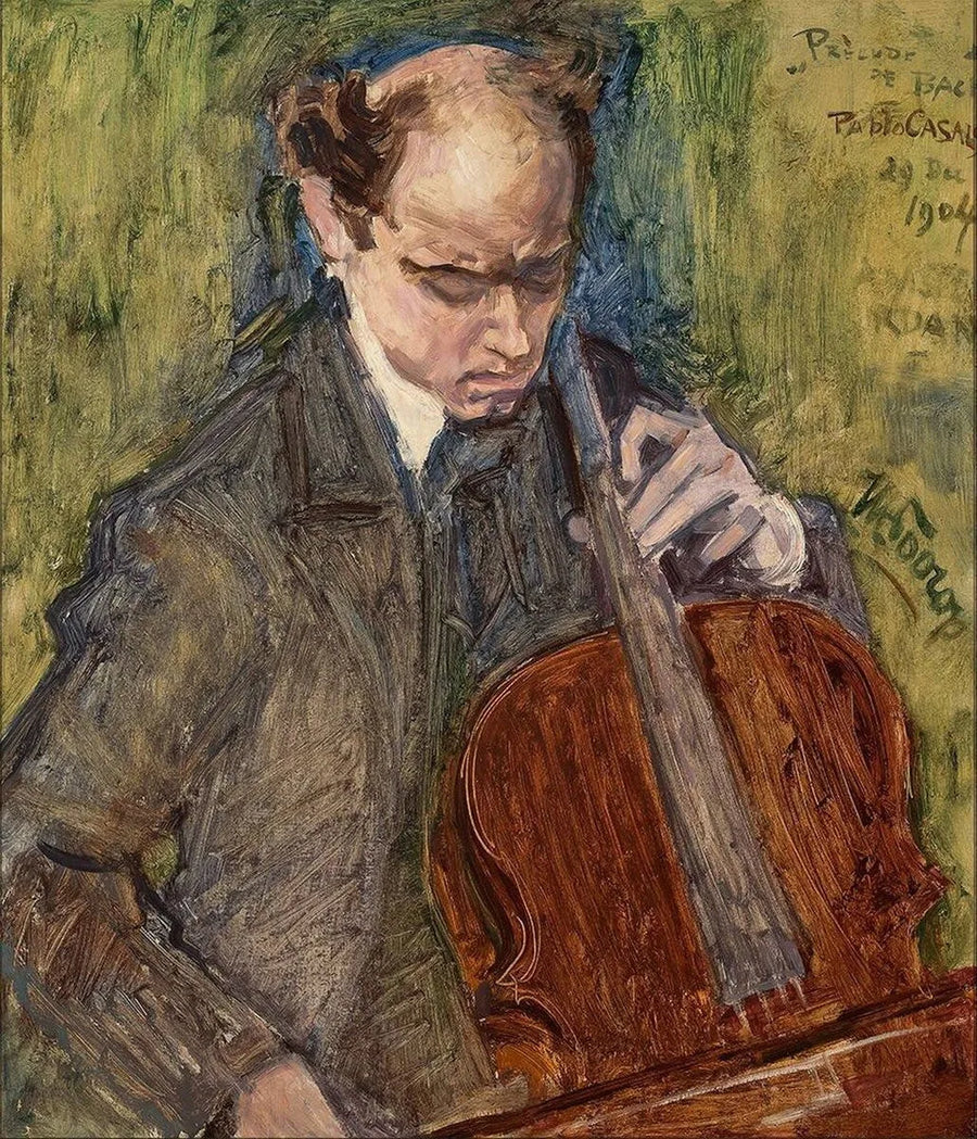 Pablo Casals keman çalarken - Jan Toorop