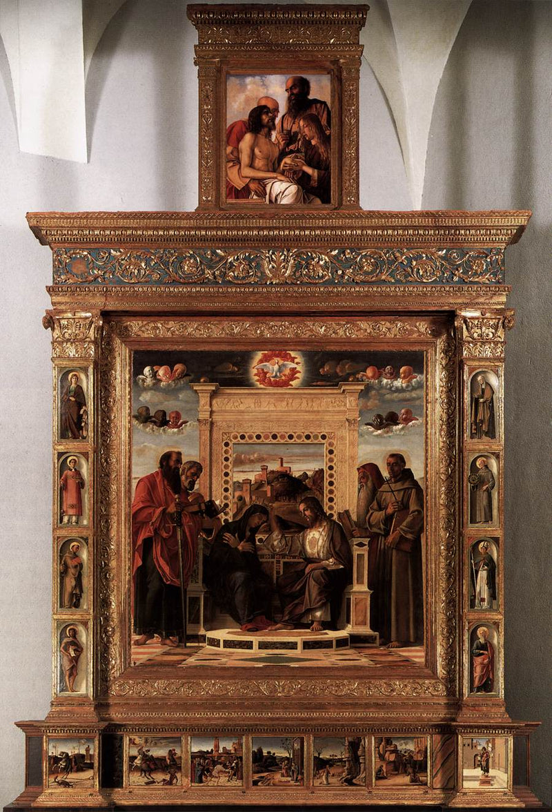 Couronnement de la Vierge, retable de Pesaro - Giovanni Bellini