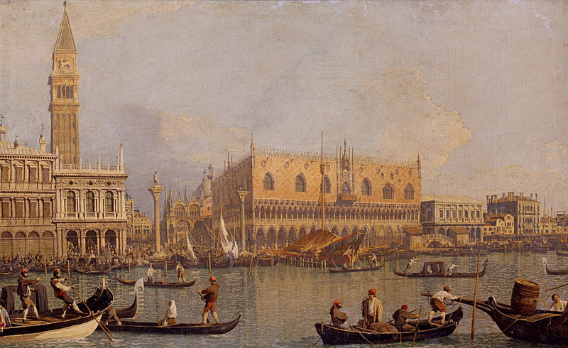 Doge Sarayı ve Saint-Marc Meydanı - Canaletto