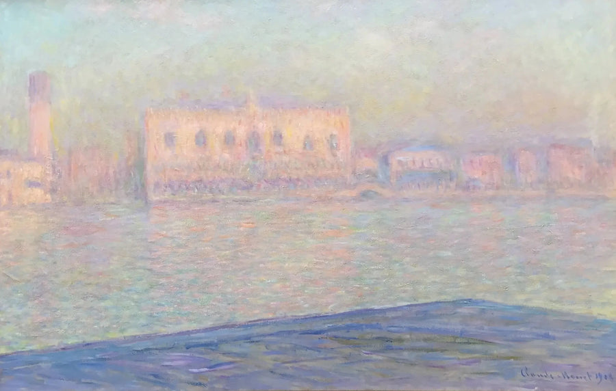 Saint-Georges Majeur'den Görünümle Dükler Sarayı - Claude Monet