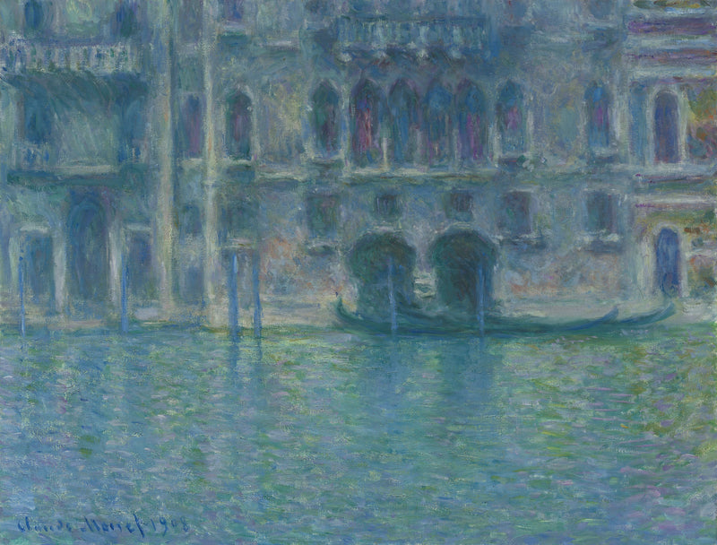 Venedik W1764'teki Palazzo da Mula - Claude Monet