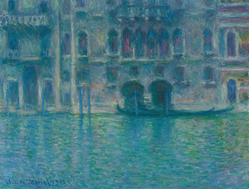 Venedik W1764'teki Palazzo da Mula - Claude Monet