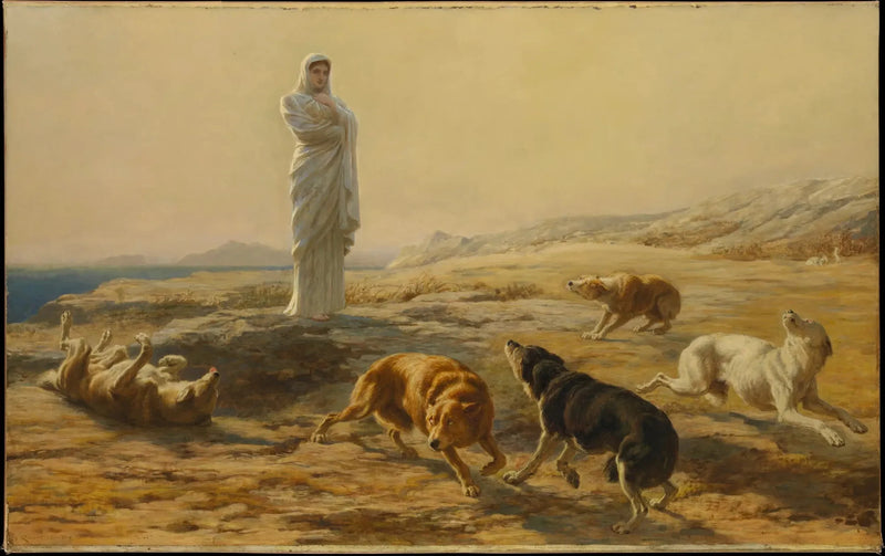 Pallas Athena ve Çoban Köpekleri - Briton Rivière