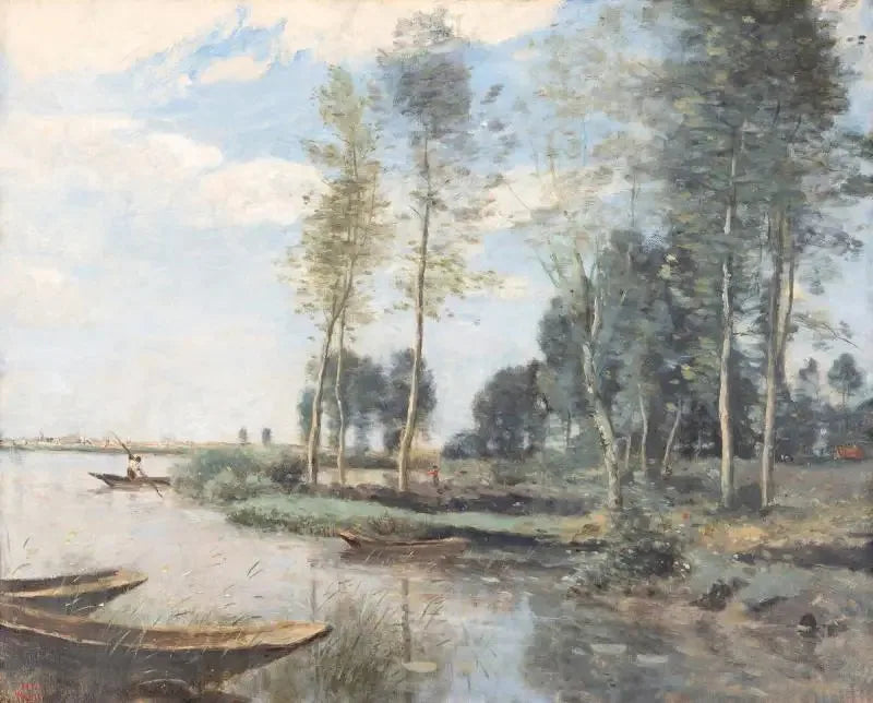 Palluel: Marais'te dikili toprak parçası - Jean-Baptiste Camille Corot