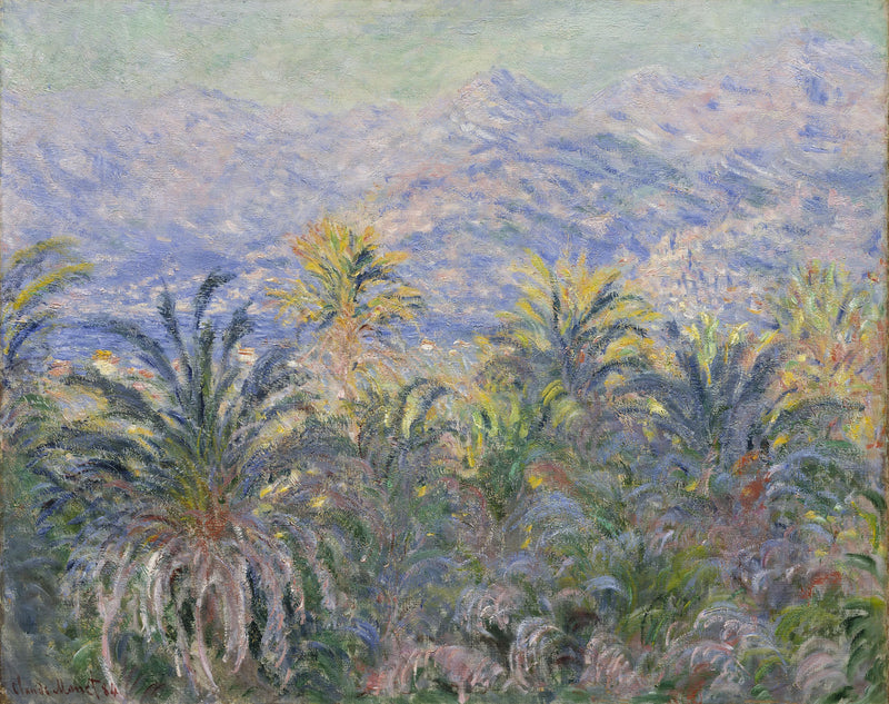 Bordighera'daki Palmiye Ağaçları - Claude Monet