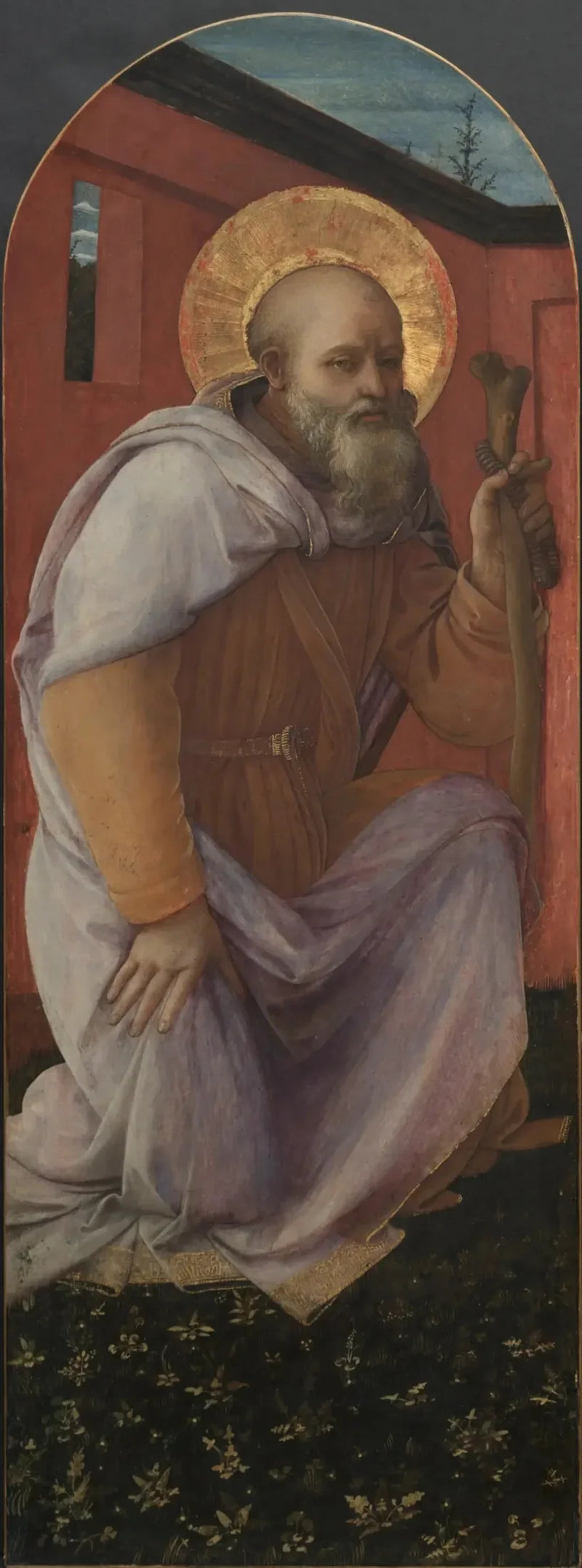 Üçlü Panel: Aziz Anthony Abbot - Fra Filippo Lippi