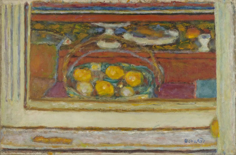 Aynada yansıyan meyve sepeti - Pierre Bonnard