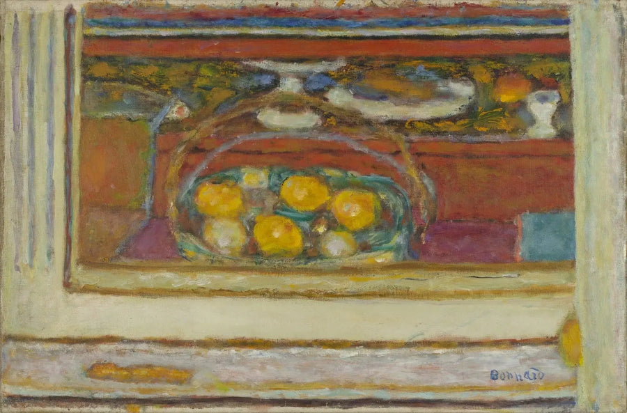 Aynada yansıyan meyve sepeti - Pierre Bonnard