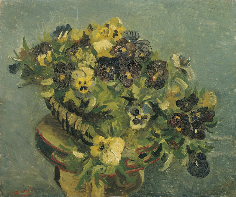 Küçük bir masada düşünceler sepeti - Vincent van Gogh