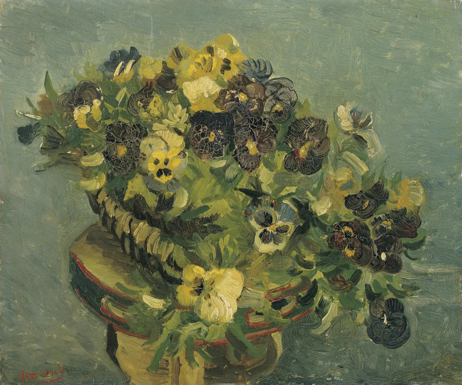 Küçük bir masada düşünceler sepeti - Vincent van Gogh