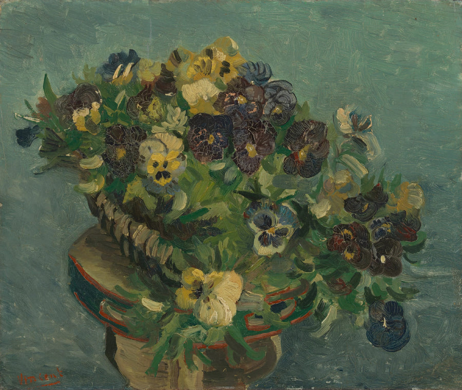 Küçük bir masada düşünceler sepeti - Vincent van Gogh