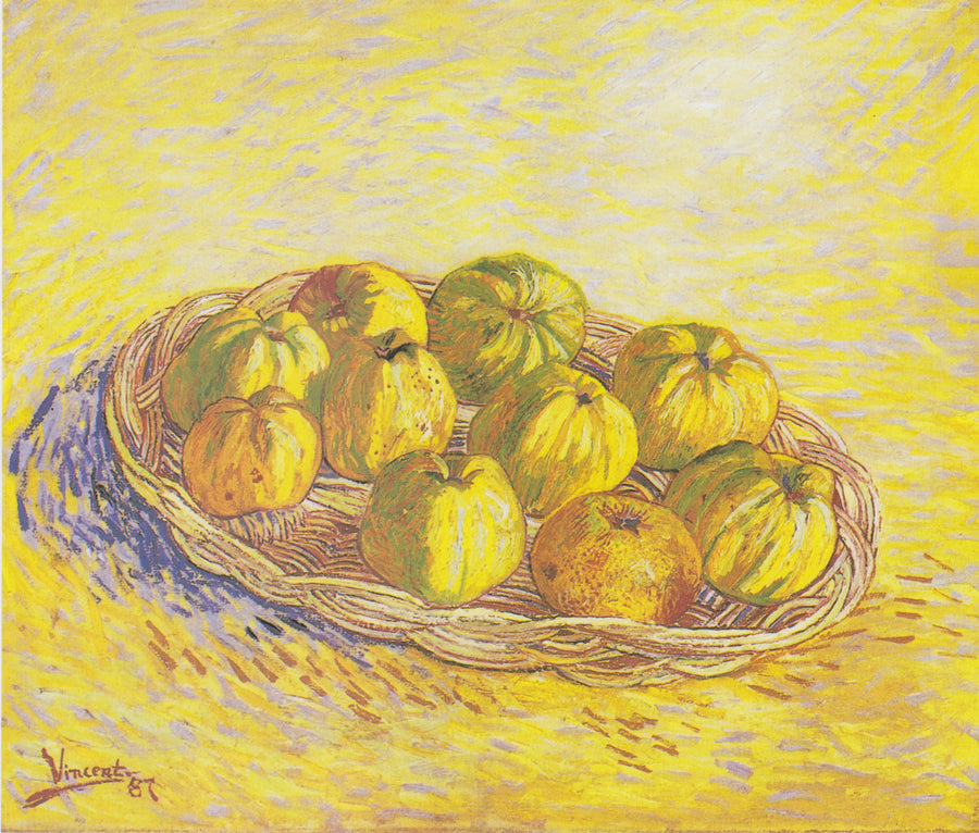 Natürmort, elma sepeti - Vincent van Gogh