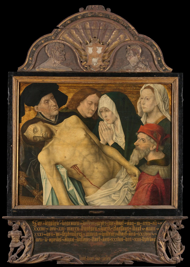 Anıtsal üçpanelli merkez panel, eskiden Gertz anıtsal üçpanelli olarak adlandırılan, Lamentation - Hugo van der Goes